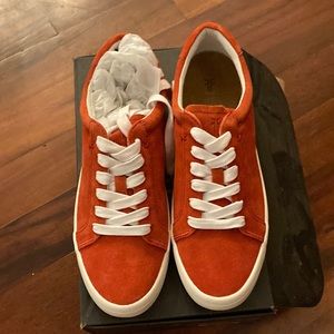 Frye NIB Kerry Low Lace 8.5 Red (burnt orange)